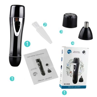 ASAKKURA Electric Epilator Facial Hair Remover for Women Painless Hair Removal Trimmer with Cutter for Brows Lips and