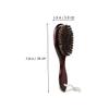 FOYTOKI Dense Wool Beard Brush Curved Handle Dark Red Shaving Brush for Men for Beard Cleaning Boys and Girls Shower Natural Handle Comfortable Dense Bristles Versatile Grooming Tool view 2