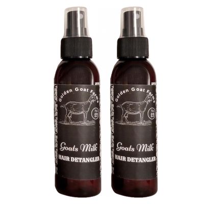 Black Canyon Home and Body Golden Goat Farms Warm Apple Crisp Scented Hair Detangler Spray with Goat Milk, 4 Oz (2 Pack)