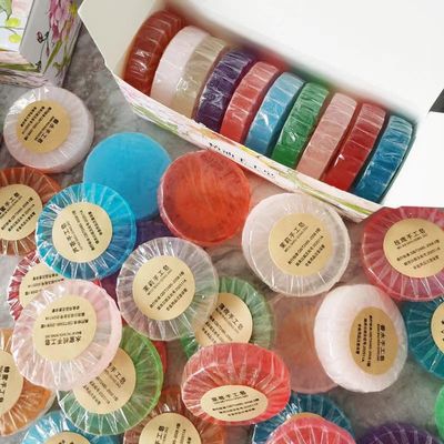 40Gram X 10 Different Scented Handmade Essential Oil Bath Soaps for Bathing Skin Cleaning Care