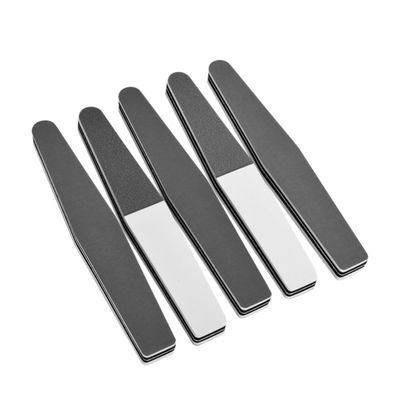 ASAKKURA 5pcs Double-Sided Nail Files Tools Frosted Strip Polishing Bars for Manicure Pedicure for Natural False Nails Portable Sanding Block for Home Salon Use