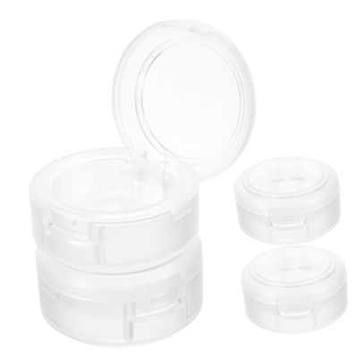 ADOCARN 4pcs Naked Eyeshadow Palette Plastic Empty Eye Shadow Pans Small Makeup Eye Shadow Cases for Women