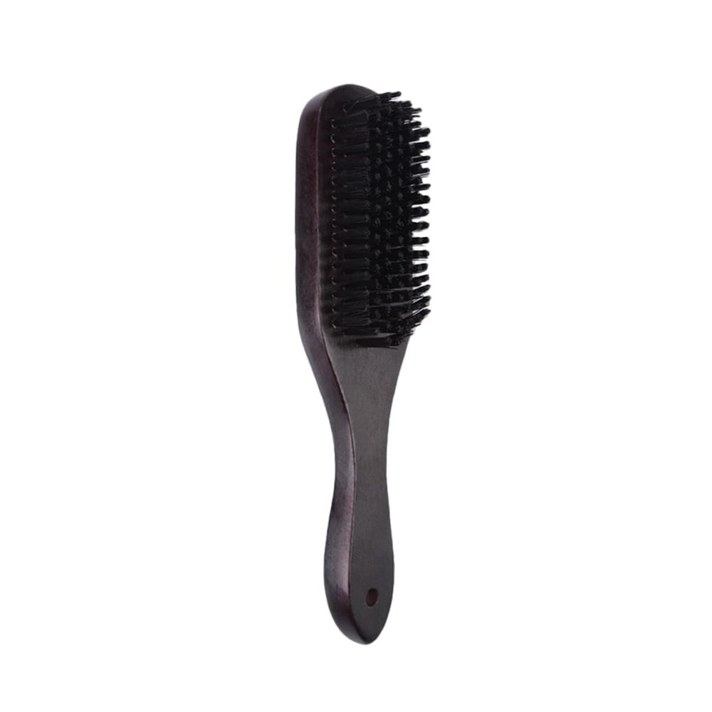 ASAKKURA Beard Comb for Men Mustache Brush Beard Scrubber Shaving Hair Catcher Barbers Brush Nylon Bristle for Men Bristles