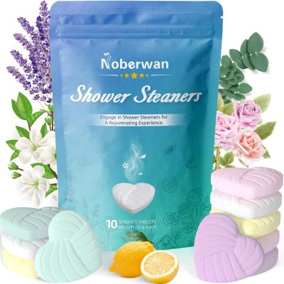 Aromatherapy Shower Steamers Christmas Stocking Stuffers for Women Men - 10 Pack Organic Eucalyptus Mint Shower Bombs, Birthday/White Elephant Gifts for Teens