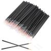 100 Pack Disposable Eyeliner Applicator Eyeliner Brushes Fine Point Ultra-Fine Point Eye Liner Applicator Eye Liner Brush Fine Black Cosmetic Eye Wands Makeup Brushes Tools For Women (Black) view 1