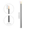100 Pack Disposable Eyeliner Applicator Eyeliner Brushes Fine Point Ultra-Fine Point Eye Liner Applicator Eye Liner Brush Fine Black Cosmetic Eye Wands Makeup Brushes Tools For Women (Black) view 2