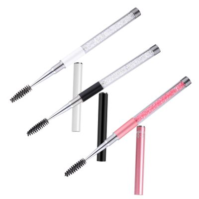ASAKKURA 3pcs Spiral Head Eyelash Mascara Brush Brow Makeup Tool Lightweight Portable Brush Wands for Eyebrow and Lashes