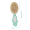 Abaodam Wool Brush and Comb Set for Scalp Massage Gentle Hair Care Tools for Boy Girl Natural Material Promotes Blood Circulation for Newborns and Toddlers Blue view 4