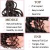 10 Inch Gogo Curl Crochet Hair 8 Packs Pre-Looped Deep Short Curly Crochet Hair Natural Water Wave Curly Beach Curl Crochet Hair Curly Braiding Hair Extensions for Women (16Strands/pack T30#) view 4