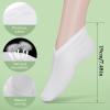 Gjinxi 2 Pairs Moisturizing Socks Overnight, Lotion Socks for Dry Feet, Cotton Moisture Enhancing Socks, Soft Spa Absorbing Socks for Foot Care, Cosmetic Therapy Socks for Women and Men (White) view 2