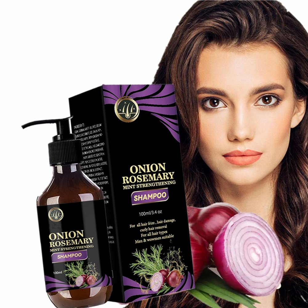 Biotin, Rosemary and Onion Shampoo and Conditioner Set for Stronger, 2024 Onion Shampoo for Hair Growth, Smoother,Thicker and Longer Hair, Better for Hair Loss and Thinning (3PCS)
