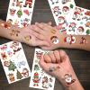 36 Sheets Christmas Temporary Tattoos, Snowman Penguin Elk Santa Tattoos for Christmas Stocking Stuffers & Gifts Party Favors for Kids, Waterproof Available for 2-3 Days, Makeup Remover Water Washable view 4