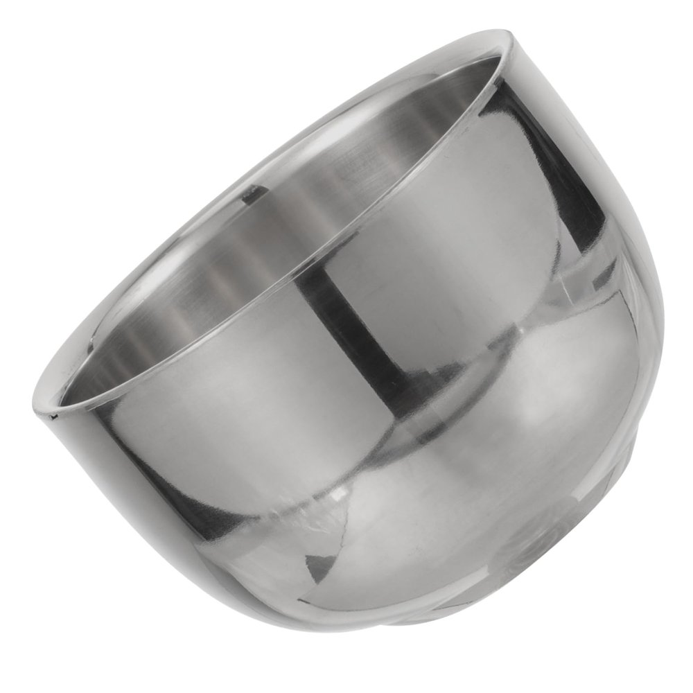 SOESFOUFU Shaving Soap Cup Barber Shaving Bowl Stainless Steel Lathering Bowl for Smooth Shave Random Style