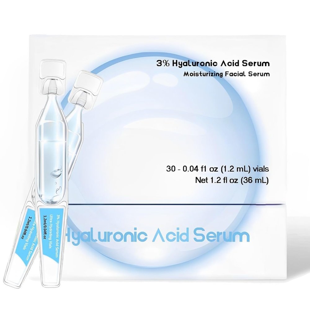 30pcs 3% Hyaluronic Acid Serum Ultra-Hydrating Vials