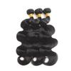 Body Wave Bundles Human Hair Natural Black Color Brazilian Unprocessed Virgin Hair 16 18 20 Inch Double Weft Hair Extensions view 3