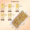 TLAZZ 100PCS Gold Hair Jewelry for Braids Accessories, Metal Hair Dreadlock Jewelry, Braids Rings Cuffs Clips for Women, Braid Jewelry Decorations view 2