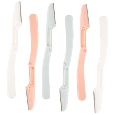 PLAFOPE 2sets Facial Hair Remover for Women Eyebrow Shaver Electric Shaver Trimmer Precision Knife Compact Kit 6pcs*2