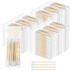 Demissle 240 Pack Cotton Swabs Travel Size, 10 Pcs Per Pack Individually Wrapped Cotton Swab Double Tipped Wooden Sticks for Ear Make up Hotel Toiletries Essentials Supplies view 1