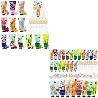 108 Pack Hand Cream for Women, Mini Hand Lotion Travel Size for Dry Cracked Hands, Hand Moisturizer Set for Christmas Gifts, Mother's Day, Teacher Appreciation and Bridesmaid Gifts