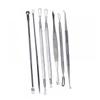 FOYTOKI 7pcs Blackhead Extractor Tool Kit Comedone Remover Set with Loop Spoon Tips for Pimple and Blemish Removal Facial Cleansing Instruments view 1