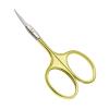 CGBE Manicure Scissors, Extra Fine Eyebrow Scissors for Grooming, Curved Blade Nail Scissors Precise Pointed Tip Grooming Kit for Eyebrow, Eyelash, Trim Nail and Dry Skin, Gold view 1