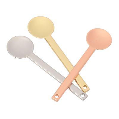 3Pcs Metal Mini Makeup Spatula Set, Reusable Tiny Spoon Applicator for Face Cream, Skincare, and Cosmetics, Stainless Steel Scoop for Mixing Beauty Lotion, Moisturizer and Creams