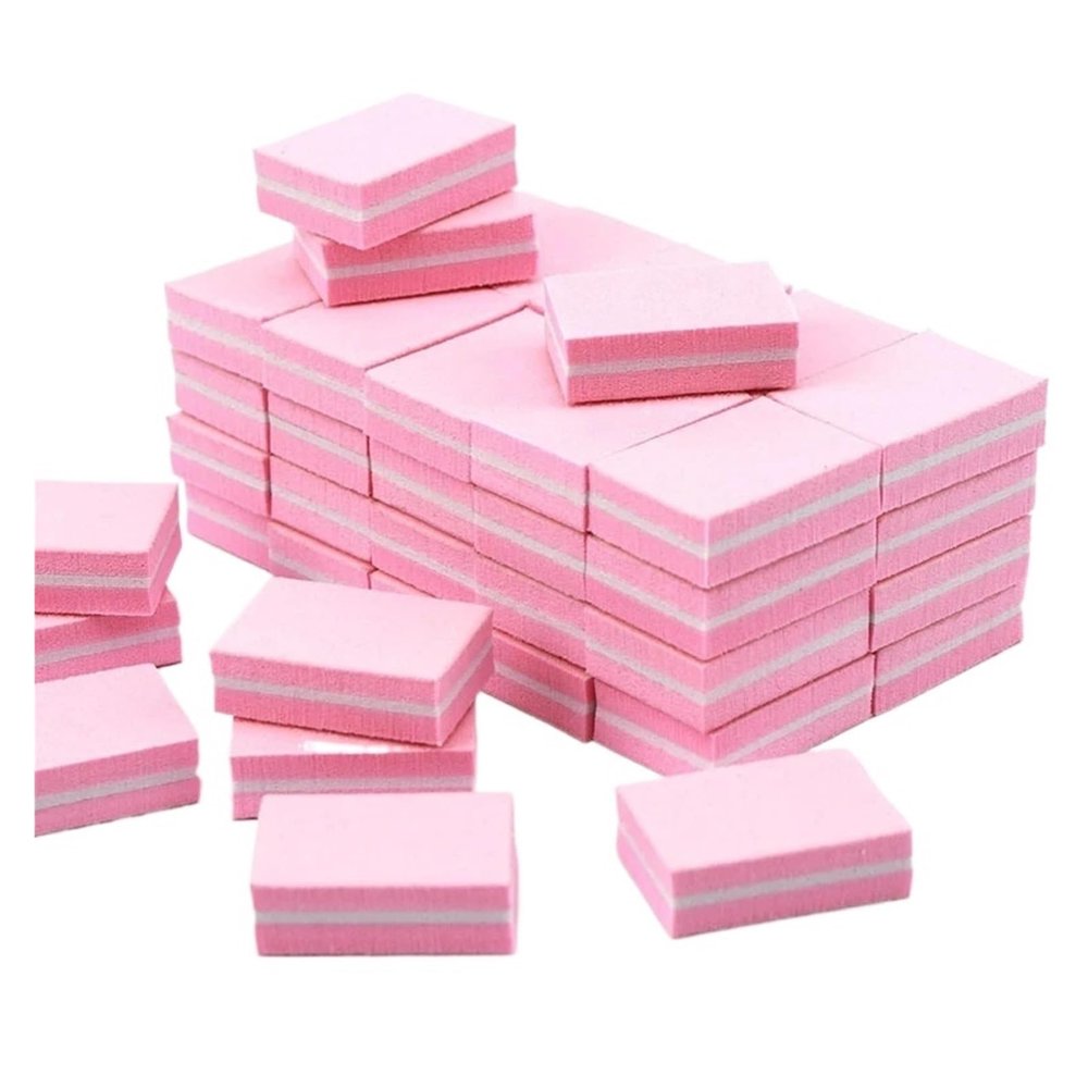 Mini Nails Sponge File Buffer Block Double Color Buffing Sanding File Pedicure Manicure Tool Gel Suplies Accessories(17(50pcs))