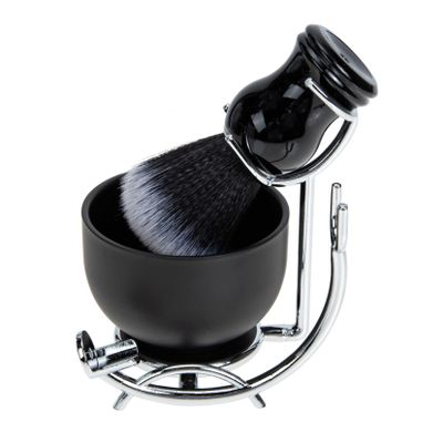 IWOWHERO Shaving Brush and Bowl Barber Brush Shaving Cup for Men's Beard Care Kit