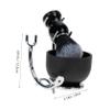 IWOWHERO Shaving Brush and Bowl Barber Brush Shaving Cup for Men's Beard Care Kit view 2