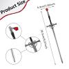 2 PCS Hair Sticks Chinese Sword Chinese Hair Accessories Sticks Simple and Elegant Pins for Women Daily Wear Buns with Gems Tassel Sword view 2
