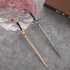 2 PCS Hair Sticks Chinese Sword Chinese Hair Accessories Sticks Simple and Elegant Pins for Women Daily Wear Buns with Gems Tassel Sword view 3