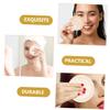 FOYTOKI 4pcs Round Exfoliating Loofah Sponges for Facial Cleansing Makeup Removal and Deep Pore Cleansing Gentle and Easy to Use Exfoliating Pads Elastic Band and Lanyard Design view 2