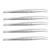 5pcs Curved Tweezer Stainless Steel Positioning Tweezers Sewing Machine Accessories for Professional and Household Use view 3