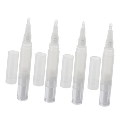 FOYTOKI 4pcs Multifunctional Nail Oil for Liquid Storage Eyebrow Growth Nail Nutrition Applicator Easy to Use Refill for Cosmetics and Manicure