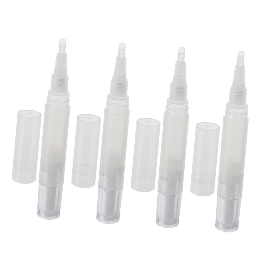 FOYTOKI 4pcs Multifunctional Nail Oil for Liquid Storage Eyebrow Growth Nail Nutrition Applicator Easy to Use Refill for Cosmetics and Manicure