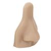 Silicone Body Parts, 3PCS Silicone Nose Model Soft Flexible Reusable Simulation 3D Silicone Nose Model Fake Ear Piercing Practice Kit for Jewelry Display,Practice Teaching (Dark view 3