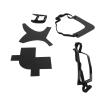 Beard Straightener for Men, Beard Kit with Multifunctional 5 Piece Beard Lineup Tool for Hairline Neckline (Black) view 3