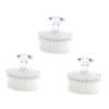 BIUDECO 3pcs Soft-Bristle Face Cleansing Brush with Cover Facial Exfoliator for Deep Cleaning Exfoliating and Massaging Gentle Skin-Friendly for Daily Use and Travel view 1