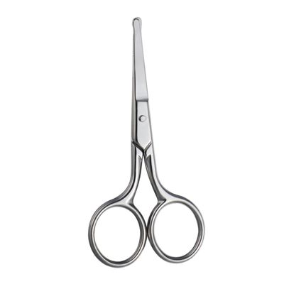 FOYTOKI Eyebrow Scissors Round Head Safety Scissors for Hair Facial Nose Trimmer