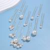 12 Pieces Bridal Wedding Hair Pins Handmade Pearl Bridal Hair Accessories for Brides Women Girls Gold view 4