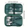 WANGHAI2024M Nail Clipper Set 12Pcs Colorful Stainless Steel Nail Scissors Manicure Tools Nail Clipper Set Pedicure Care Cuticle Nipper Travel Kit Nail Art Nail Grooming Tools(Blue) view 4