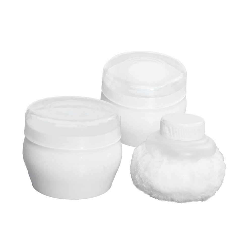 ADOCARN 2sets Powder Puff for Newborn and Boy Girl Soft Body Talcum Powder Puff Convenient Dispenser for after Shower Use for Home Travel