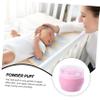 ADOCARN 2sets Talcum Powder Puff Soft Body Powder Applicator for Boy Girl Gentle Non-deforming for Showers Birthdays and Christmas view 3