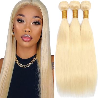 28 30 32 Inch Blonde Bundles Human Hair Soft And Healthy 613 Bundle Hair Weave Unprocessed Brazilian Remy Hair Extensions
