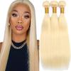 28 30 32 Inch Blonde Bundles Human Hair Soft And Healthy 613 Bundle Hair Weave Unprocessed Brazilian Remy Hair Extensions view 1