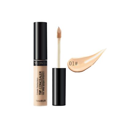 1PC Professional Makeup Concealer Wand Complete Coverage Serum High Adhesive Concealer Without Clumping And Cracking Perfect Covers Blemishes, Freckles And Dark Circles(1# Fair)