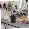 ADOCARN Pu Leather Makeup Brush Storage Tube Vanity Organizer for Bathroom Countertop Brush Cup Pen Holder Desktop Storage Holder view 4