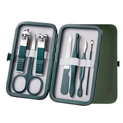 Bustards Nail Clipper Set 7 PCs Nail Clippers Manicure Tool Set, with Portable Travel Case, Cuticle Nippers and Cutter Kit, Professional Nail Clippers Fingernail Clipper