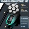 6 in 1 Electric Razor - Waterproof Bald Head Shavers for Men, Electric Mens Head Shaver with Nose Trimmer, Cordless Shaving Machine for Face, Beard, Scalp, Body Hair - Wet & Dry Use view 3