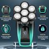 6 in 1 Electric Razor - Waterproof Bald Head Shavers for Men, Electric Mens Head Shaver with Nose Trimmer, Cordless Shaving Machine for Face, Beard, Scalp, Body Hair - Wet & Dry Use view 4